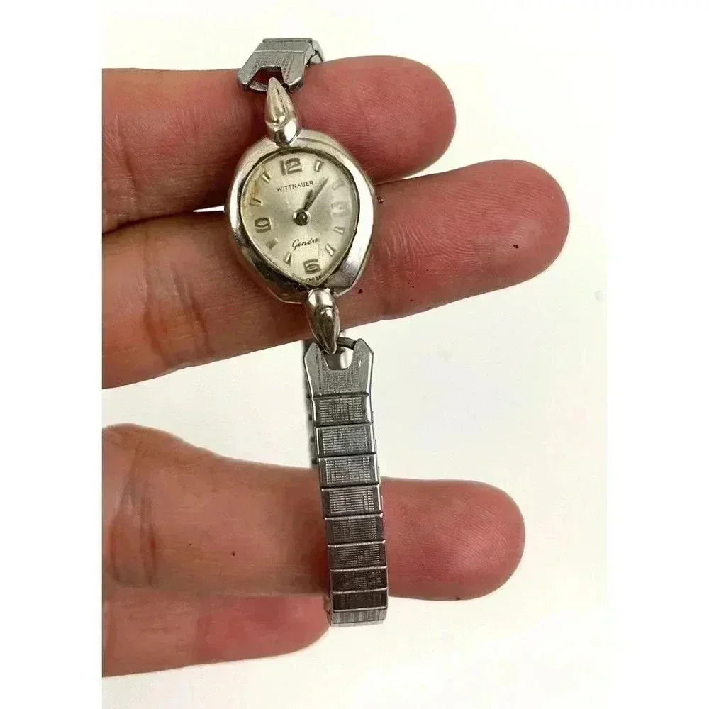 VTG Wittnauer Swiss Watch 10K RPG Bezel Stainless‎ Steel Women's UNTESTED